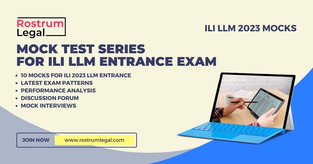 Indian Law Institute Llm Entrance Mock Tests By Rostrumlegal Indian Law Institute Llm Entrance Mock Tests By Rostrumlegal