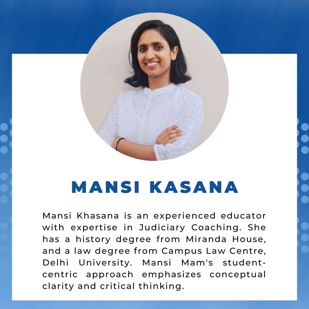 Judiciary Faculty Profiles - Mansi Mam