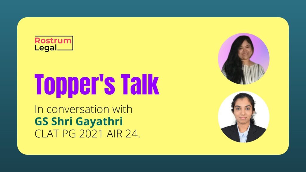 Gayathri Satyanarayanan, AIR 24 CLAT PG Topper, Shares Preparation Tips and Strategies