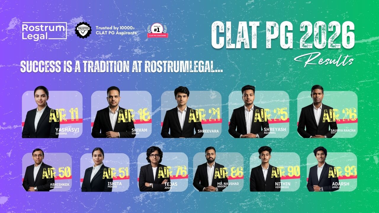 RostrmLegal CLAT PG 2026 Toppers v2